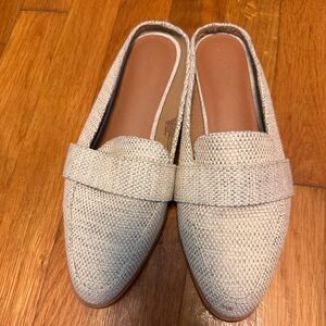 Elegant Cream Textured Loafers for Women
